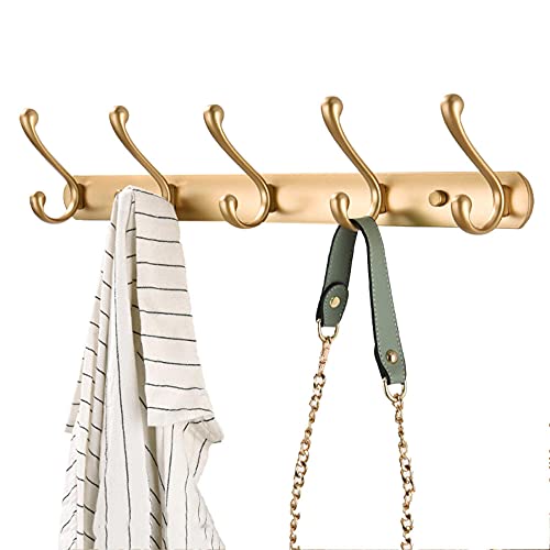 MKYOKO Handtuchhalter Kleiderbügel Aluminium Hakenleiste Wandmontage Huthaken Ohne Bohren Selbstklebend Platz für Küche Wohnzimmer-Gold C_6 Haken Badezimmer-Hardware/Weiß/5 Haken MKYOKO Handtuchhalter Kleiderbügel Aluminium Hakenleiste Wandmontage Huthaken Ohne Bohren Selbstklebend Platz für Küche Wohnzimmer-Gold C_6 Haken Badezimmer-Hardware/Weiß/5 Haken von MKYOKO