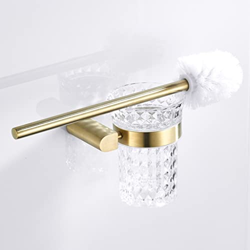 MKYOKO Handtuchhalter Nordischer Handtuchhalter aus gebürstetem Gold, Badezimmer-Hardware, Badetuchhalter, Toilettenhalter, Badezimmer-Accessoires-Set, Badezimmer-Hardware/Toilettenbürste MKYOKO Handtuchhalter Nordischer Handtuchhalter aus gebürstetem Gold, Badezimmer-Hardware, Badetuchhalter, Toilettenhalter, Badezimmer-Accessoires-Set, Badezimmer-Hardware/Toilettenbürste von MKYOKO