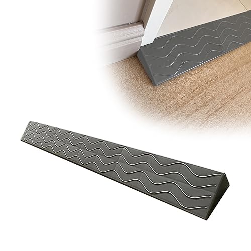 Rampe, Schwellenrampe, Auffahrtrampe, Rampe Rollstuhl, Scooter Rampe, for TüRen, Einfahrten, Badezimmer, Schneidbar (Size : 10 * 4cm/4 * 1.5in) von MKYOKO