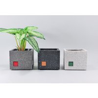 Granit Look Übertopf - Für Sukkulenten Und Kaktus Pflanzen, Übertopf, Moderner Blumentopf Unikat von MKcraftIT