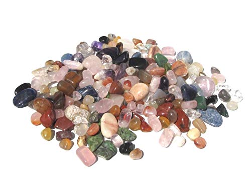 MKÖPKE bunte Mischung Trommelsteine - 100 g bunter Mix polierte Edelsteine I Gr. S von MKöpke
