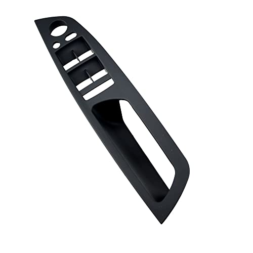 MKptopia 1 Stück ABS links vorne Türgriff Innenverkleidung Armlehnenabdeckung passend für B-MW E70 E71 E72 X5 X6 2007-2014-LHD-Schwarz von MKptopia
