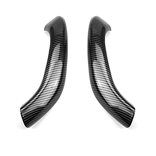 MKptopia Aarmrest 2 Stück, verbesserte Innengriffabdeckung, passend für B-MW X1 X2 F48 F49 F39 2016 2017 2018 2019 2020 Kohlefaser von MKptopia