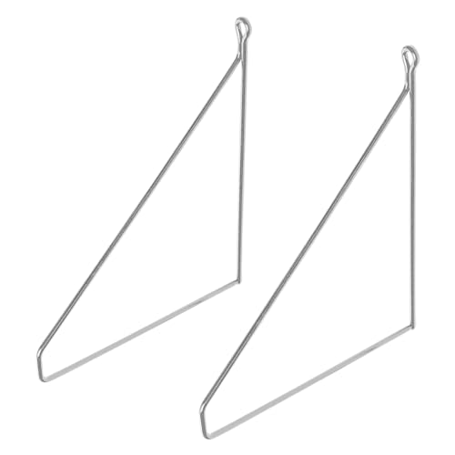 ML-Design 2 Stück Regalhalterung 250mm, Silber, Metall, Dreieckige Regalhalterungen, Schwebe Regalwinkel, Draht Wandhalterung, Regalträger für Wandmontage, Wandregal Wandkonsole Hängeregal Regalstütze ML-Design 2 Stück Regalhalterung 250mm, Silber, Metall, Dreieckige Regalhalterungen, Schwebe Regalwinkel, Draht Wandhalterung, Regalträger für Wandmontage, Wandregal Wandkonsole Hängeregal Regalstütze von ML DESIGN modern living