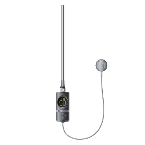 ML-Design Heizstab 300W Anthrazit mit Thermostat & LCD Bildschirm, Elektronischer Temperaturregler & Timing-Funktion, Heizpatrone Heizelemente für Badheizkörper Heizungen, Elektroheizstab mit Stecker ML-Design Heizstab 300W Anthrazit mit Thermostat & LCD Bildschirm, Elektronischer Temperaturregler & Timing-Funktion, Heizpatrone Heizelemente für Badheizkörper Heizungen, Elektroheizstab mit Stecker von ML DESIGN modern living