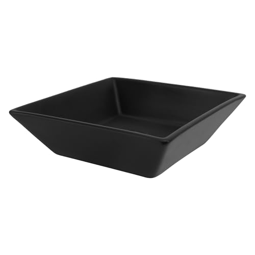 ML-Design Waschbecken aus Keramik in Schwarz matt 41x41x12 cm Quadratisch, Moderne Aufsatzwaschbecken, Design Waschtisch Aufsatz-Waschschale Waschplatz Handwaschbecken, für das Badezimmer und Gäste-WC von ML DESIGN modern living