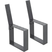 Ml-design - 2 Stück Bankbeine aus Stahl massiv 40x78,5cm Anthrazit stabil wetterfest rostfrei Bankgestell aus Metall mit Rückenlehne für Außenbereich Ml-design - 2 Stück Bankbeine aus Stahl massiv 40x78,5cm Anthrazit stabil wetterfest rostfrei Bankgestell aus Metall mit Rückenlehne für Außenbereich von ML-DESIGN