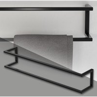 Handtuchhalter, 15x15x80 cm, Schwarz, aus Stahl - Ml-design von ML-DESIGN