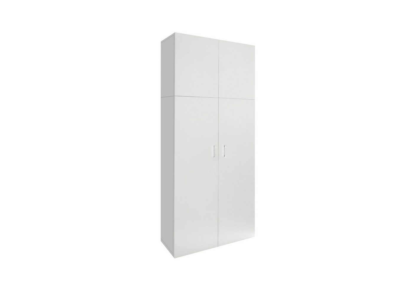 ML-DESIGN Mehrzweckschrank Allzweckschrank Putzschrank ideal als Besenschrank & Aktenschrank Haushaltsschrank mit 8 Fächern & 5 Einlegeböden Schrank aus Holz Weiß von ML-DESIGN