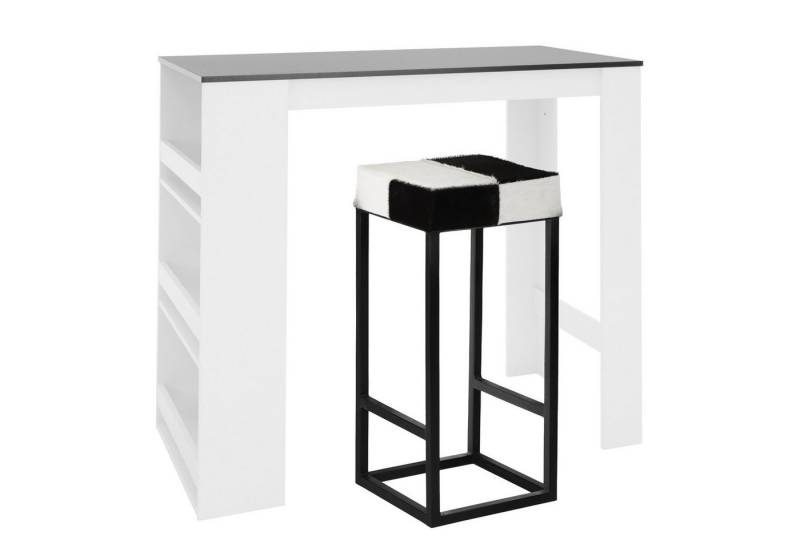 ML-DESIGN Bartisch Bistrotisch mit 3 Ablageflächen aus Holz Bartheke Küchenthe, Küchenbar Weiß Küchenbartisch Bartresen Schreibtisch Loungetisch von ML-DESIGN