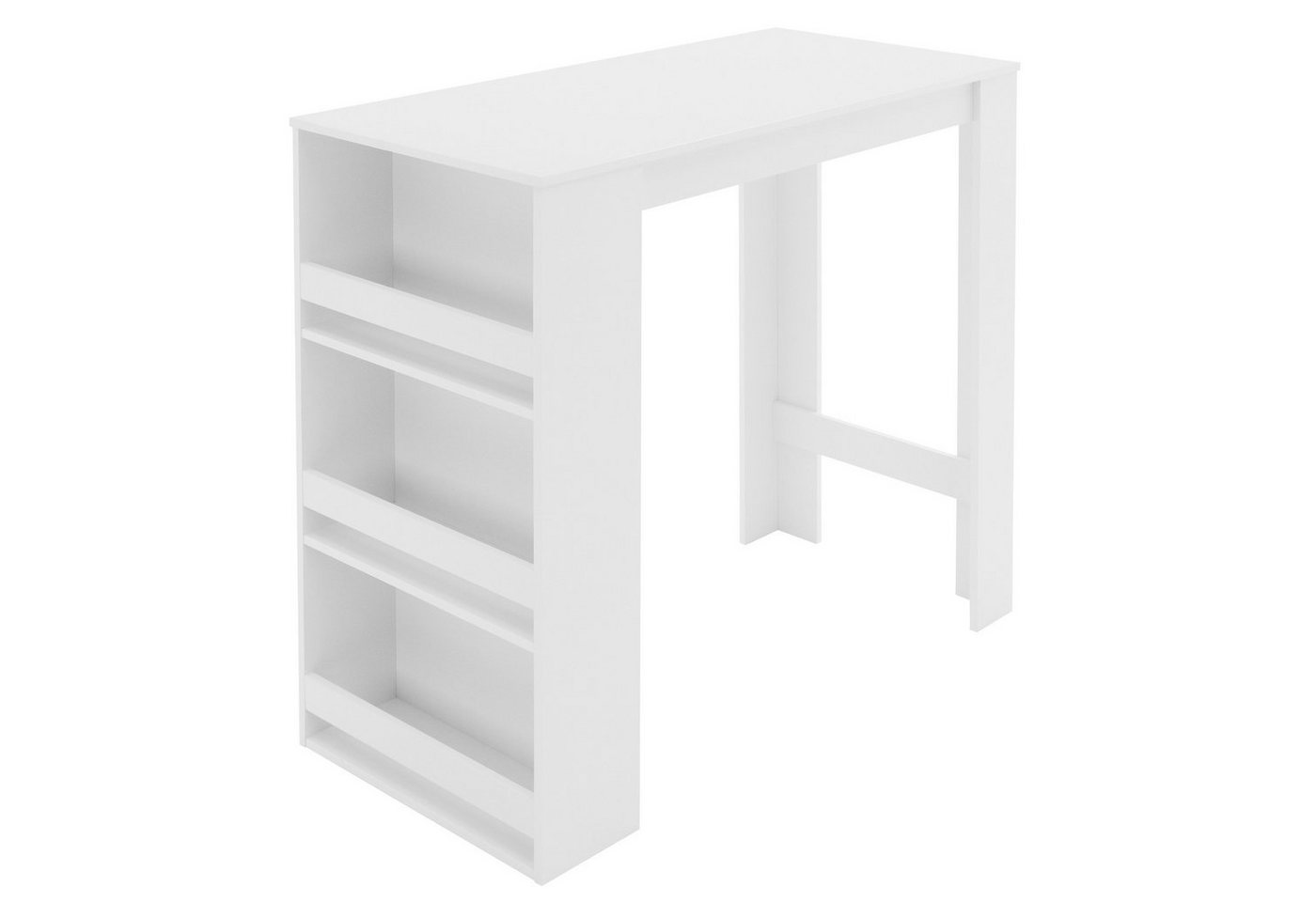 ML-DESIGN Bartisch Bistrotisch mit 3 Ablageflächen aus Holz Bartheke Küchenthe, Küchenbar Weiß Küchenbartisch Bartresen Schreibtisch Loungetisch ML-DESIGN Bartisch Bistrotisch mit 3 Ablageflächen aus Holz Bartheke Küchenthe, Küchenbar Weiß Küchenbartisch Bartresen Schreibtisch Loungetisch von ML-DESIGN