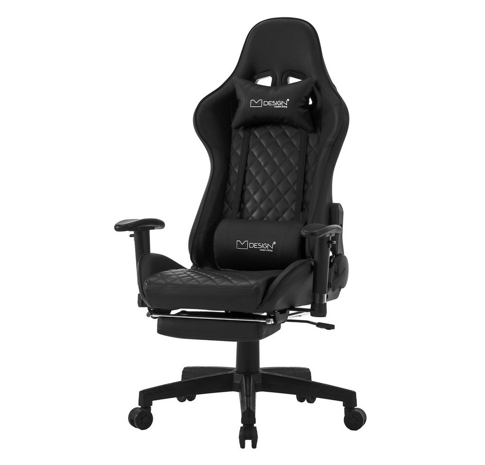 ML-DESIGN Bürostuhl Computerstuhl Schreibtischstuhl für Büro & Arbeitszimmer Drehsessel, Gaming Stuhl + 2 Kissen & Fußstütze ergonomisch anpassbar PVC-Leder ML-DESIGN Bürostuhl Computerstuhl Schreibtischstuhl für Büro & Arbeitszimmer Drehsessel, Gaming Stuhl + 2 Kissen & Fußstütze ergonomisch anpassbar PVC-Leder von ML-DESIGN
