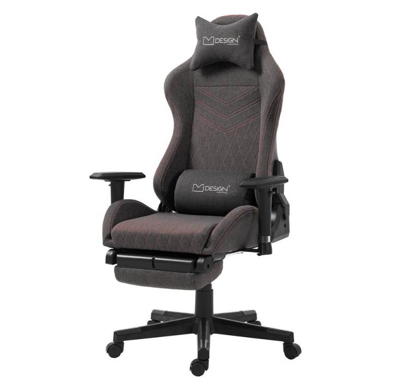 ML-DESIGN Bürostuhl Computerstuhl Schreibtischstuhl für Büro & Arbeitszimmer Drehsessel, Gaming Stuhl + 2 Kissen & Fußstütze ergonomisch anpassbar Stoff ML-DESIGN Bürostuhl Computerstuhl Schreibtischstuhl für Büro & Arbeitszimmer Drehsessel, Gaming Stuhl + 2 Kissen & Fußstütze ergonomisch anpassbar Stoff von ML-DESIGN