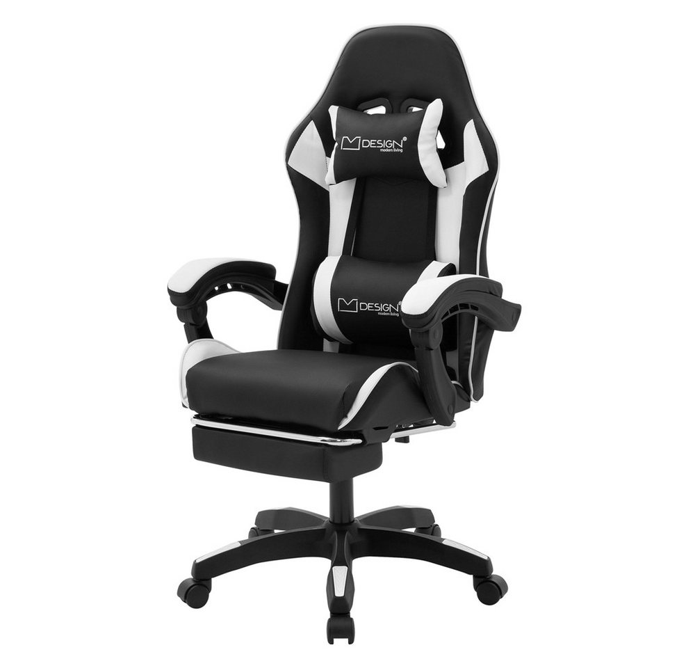 ML-DESIGN Bürostuhl Computerstuhl Schreibtischstuhl für Büro & Arbeitszimmer Drehsessel, Gaming Stuhl inkl. 2 Kissen Armlehne & Fußstütze ergonomisch anpassbar ML-DESIGN Bürostuhl Computerstuhl Schreibtischstuhl für Büro & Arbeitszimmer Drehsessel, Gaming Stuhl inkl. 2 Kissen Armlehne & Fußstütze ergonomisch anpassbar von ML-DESIGN