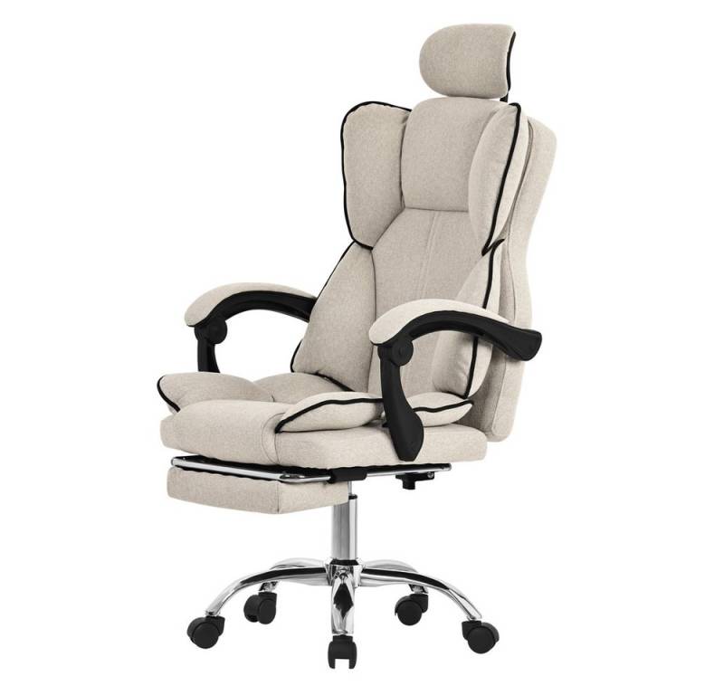 ML-DESIGN Bürostuhl Computerstuhl Schreibtischstuhl für Büro & Arbeitszimmer Drehsessel (1 St), Chefsessel ergonomisch anpassbar, Sitzpolsterung & Fußstütze Polyester von ML-DESIGN