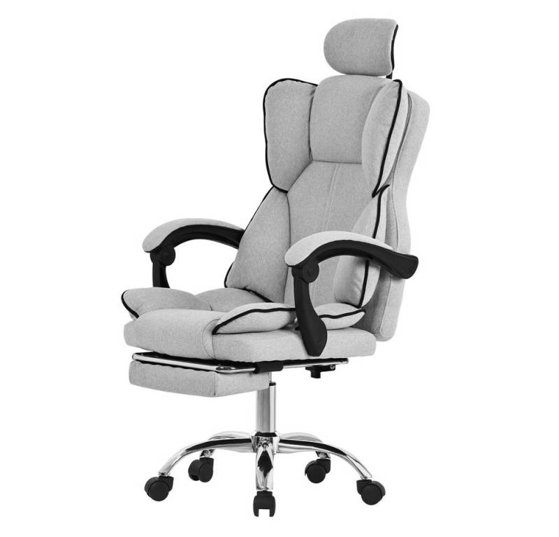 ML-DESIGN Bürostuhl Computerstuhl Schreibtischstuhl für Büro & Arbeitszimmer Drehsessel (1 St), Chefsessel ergonomisch anpassbar, Sitzpolsterung & Fußstütze Polyester von ML-DESIGN