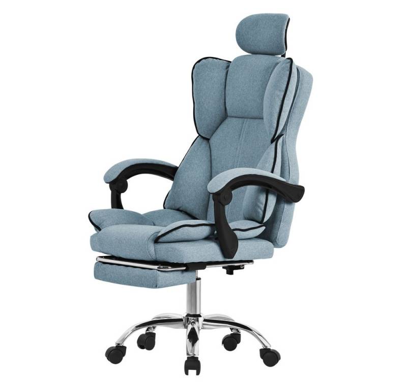 ML-DESIGN Bürostuhl Computerstuhl Schreibtischstuhl für Büro & Arbeitszimmer Drehsessel (1 St), Chefsessel ergonomisch anpassbar, Sitzpolsterung & Fußstütze Polyester von ML-DESIGN
