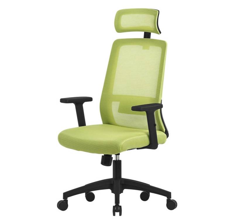 ML-DESIGN Bürostuhl Computerstuhl ergonomisch mit Verstellbarer Kopfstütze Gaming Stuhl (Komplett-Set, 1 St), Schreibtischstuhl Grün mit mesh und Lendenwirbelstütze 68x66x123cm von ML-DESIGN