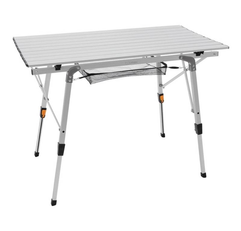 ML-DESIGN Campingtisch Gartentisch klappbar aus Aluminium Balkontisch, Reisetischmit Aufrollbare Tischplatte 30kg Silber 90x51,5cm von ML-DESIGN