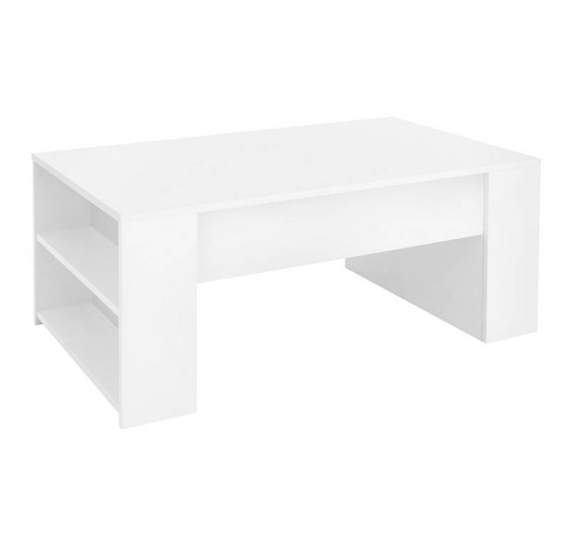 ML-DESIGN Couchtisch Geräumiger Wohnzimmertisch mit Stauraum Holz Beistelltisch, Sofatisch mit 2 Fächern an den Seiten, Kaffeetisch Holztisch Tisch von ML-DESIGN