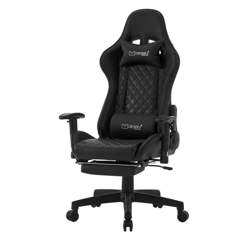 ML-DESIGN Gaming-Stuhl Drehstuhl mit Wippfunktion, Ergonomischer Sessel mit Rücken- &Armlehne (Komplett-Set, 1 St), Arbeitsstuhl Schreibtischstuhl Racing Gamer Stuhl aus Kunstleder von ML-DESIGN