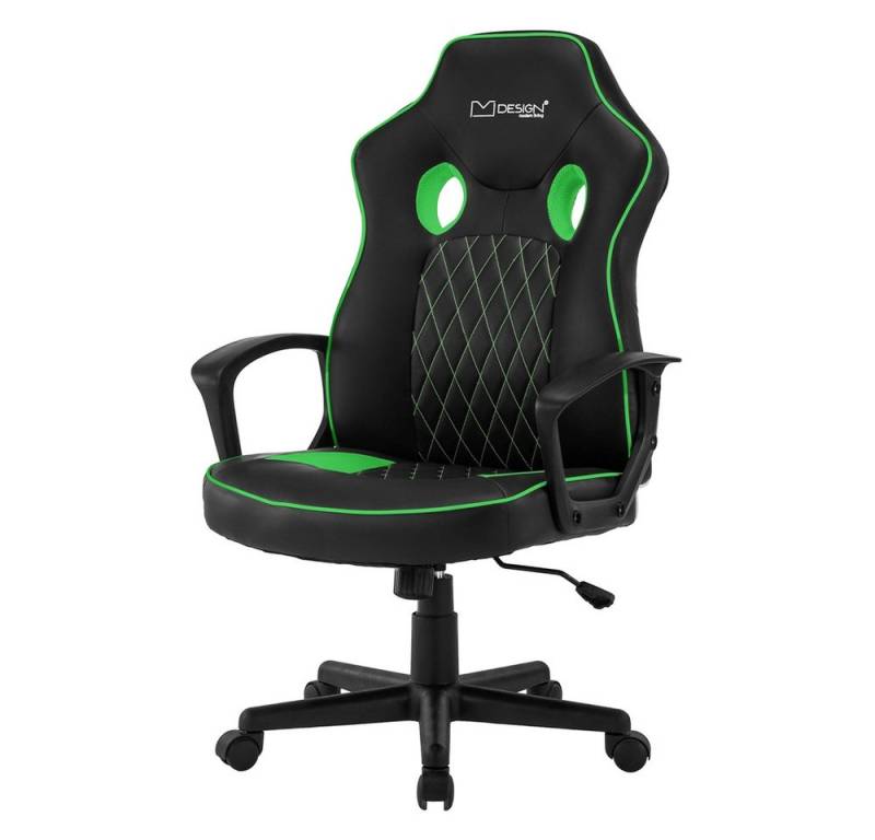 ML-DESIGN Gaming-Stuhl Drehstuhl mit Wippfunktion, Ergonomischer Sessel mit Rücken- &Armlehne (Komplett-Set, 1 St), Computerstuhl Arbeitsstuhl Schreibtischstuhl aus Kunstleder von ML-DESIGN