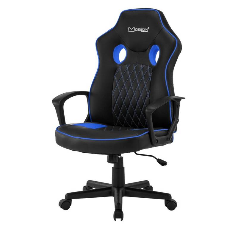 ML-DESIGN Gaming-Stuhl Drehstuhl mit Wippfunktion, Ergonomischer Sessel mit Rücken- &Armlehne (Komplett-Set, 1 St), Computerstuhl Arbeitsstuhl Schreibtischstuhl aus Kunstleder von ML-DESIGN