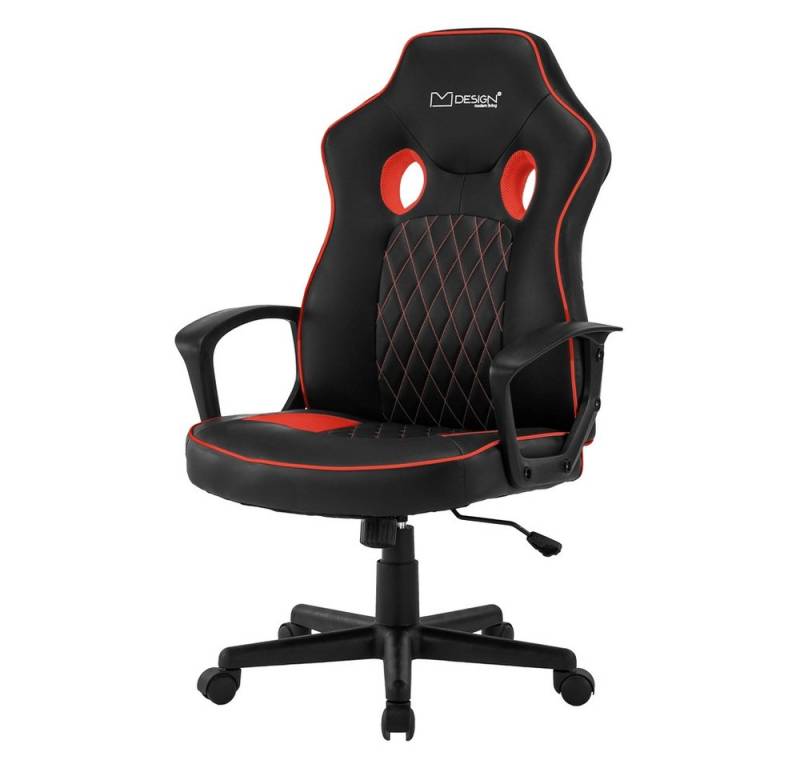 ML-DESIGN Gaming-Stuhl Drehstuhl mit Wippfunktion, Ergonomischer Sessel mit Rücken- &Armlehne (Komplett-Set, 1 St), Computerstuhl Arbeitsstuhl Schreibtischstuhl aus Kunstleder von ML-DESIGN