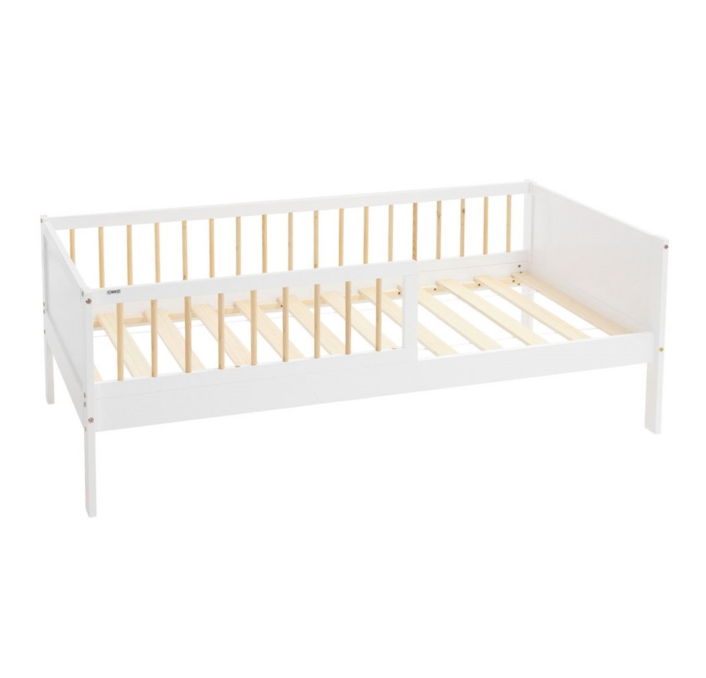 ML-DESIGN Jugendbett Bodenbett Juniorbett inkl. Lattenrost Einzelbett für Kinder Kinderbett, Junior-Bett mit Rausfallschutz Bettrahmen aus MDF / Kiefer ML-DESIGN Jugendbett Bodenbett Juniorbett inkl. Lattenrost Einzelbett für Kinder Kinderbett, Junior-Bett mit Rausfallschutz Bettrahmen aus MDF / Kiefer von ML-DESIGN