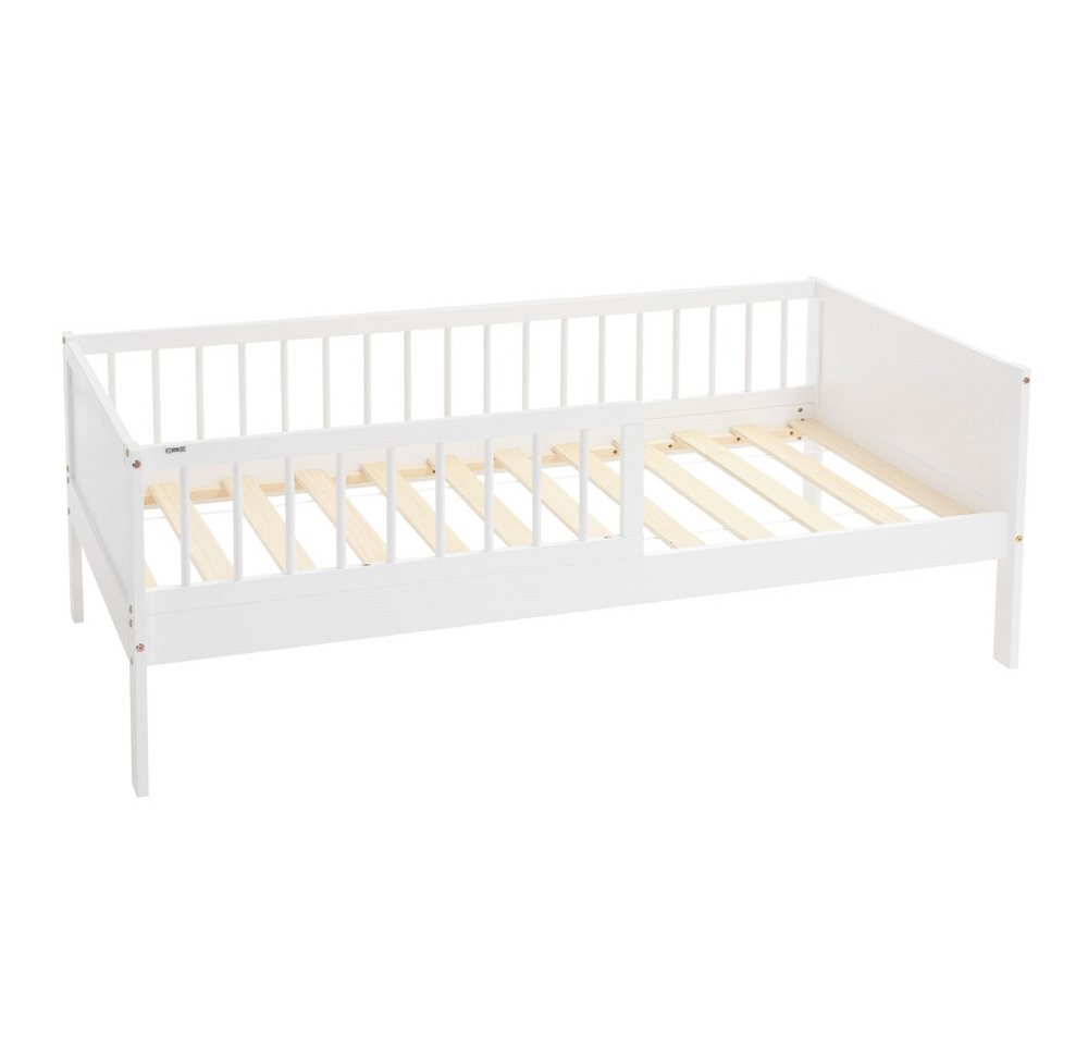 ML-DESIGN Jugendbett Bodenbett Juniorbett inkl. Lattenrost Einzelbett für Kinder Kinderbett, Junior-Bett mit Rausfallschutz Bettrahmen aus MDF / Kiefer ML-DESIGN Jugendbett Bodenbett Juniorbett inkl. Lattenrost Einzelbett für Kinder Kinderbett, Junior-Bett mit Rausfallschutz Bettrahmen aus MDF / Kiefer von ML-DESIGN