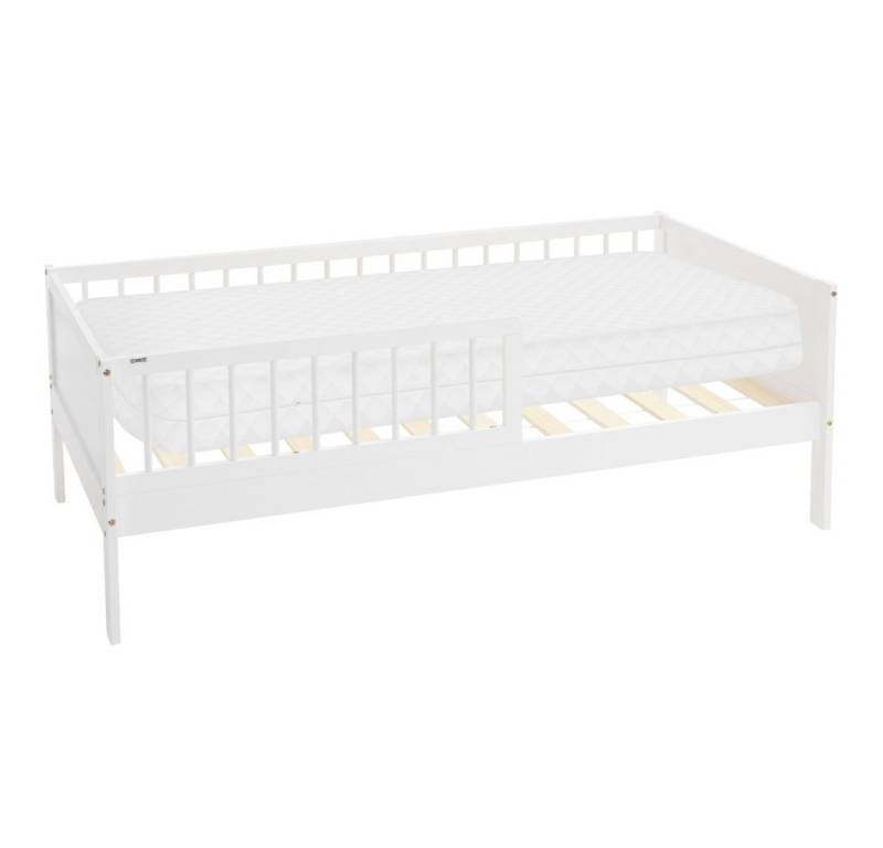 ML-DESIGN Jugendbett Bodenbett Juniorbett inkl. Lattenrost Einzelbett für Kinder Kinderbett, Junior-Bett mit Rausfallschutz & Matratze Bettrahmen aus MDF / Kiefer ML-DESIGN Jugendbett Bodenbett Juniorbett inkl. Lattenrost Einzelbett für Kinder Kinderbett, Junior-Bett mit Rausfallschutz & Matratze Bettrahmen aus MDF / Kiefer von ML-DESIGN