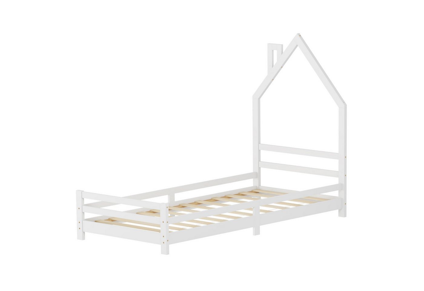 ML-DESIGN Kinderbett Hausbett Holzbett mit Lattenrost Jugendbett aus massivem Kiefernholz, Haus 90x200cm Weiß für Kinder mit Lattenrost ML-DESIGN Kinderbett Hausbett Holzbett mit Lattenrost Jugendbett aus massivem Kiefernholz, Haus 90x200cm Weiß für Kinder mit Lattenrost von ML-DESIGN