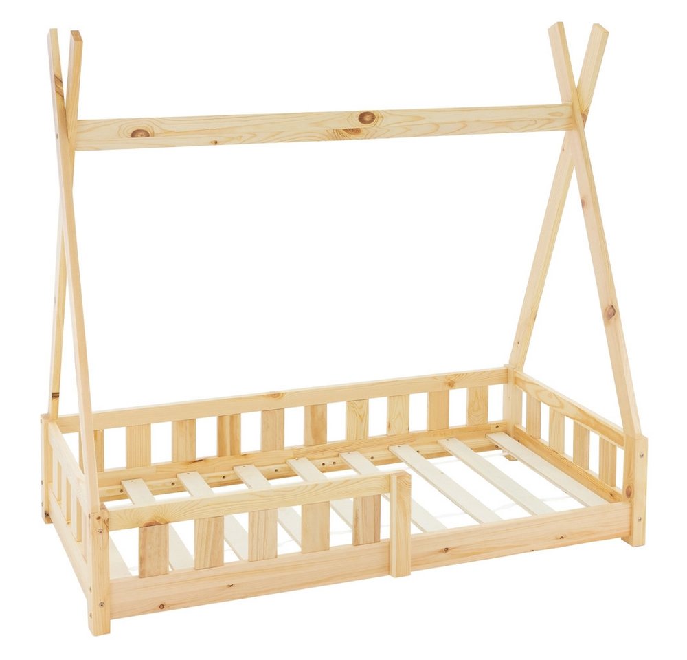 ML-DESIGN Spielbett Hausbett Tipi Zeltbett inkl. Lattenrost Bodenbett Kinder Himmelbett, Abenteuerbett mit Rausfallschutz Zelt Kinderbett Kiefer Kinderhaus ML-DESIGN Spielbett Hausbett Tipi Zeltbett inkl. Lattenrost Bodenbett Kinder Himmelbett, Abenteuerbett mit Rausfallschutz Zelt Kinderbett Kiefer Kinderhaus von ML-DESIGN