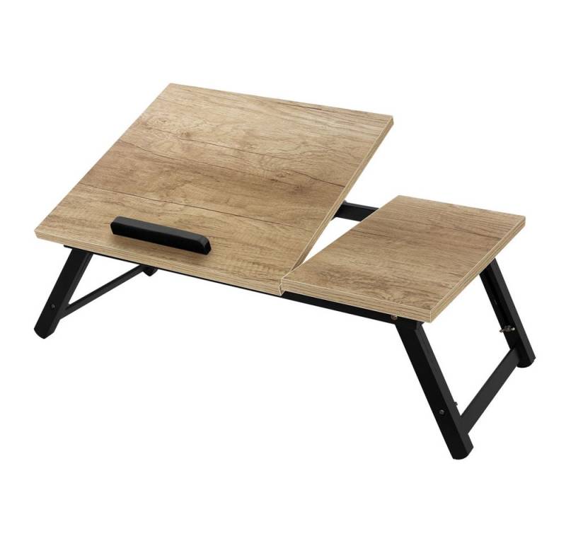 ML-DESIGN Laptoptisch Notebooktisch höhenverstellbar & klappbare mit Schublade Betttisch (1-St), Laptopständer Beige mit 4 Neigungswinkel 74x34,5x27cm von ML-DESIGN
