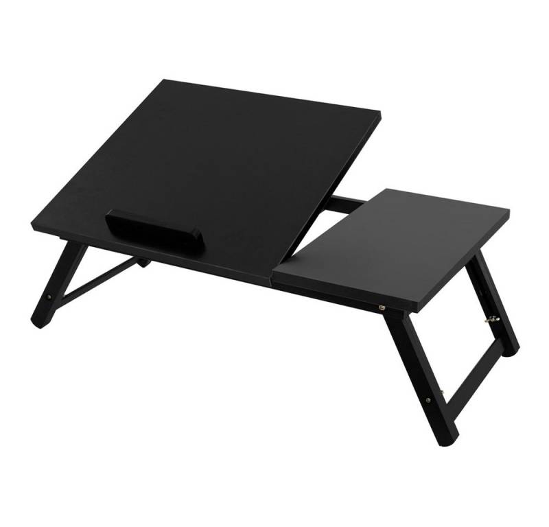 ML-DESIGN Laptoptisch Notebooktisch höhenverstellbar & klappbare mit Schublade Betttisch (1-St), Laptopständer Schwarz mit 4 Neigungswinkel 74x34,5x27cm von ML-DESIGN