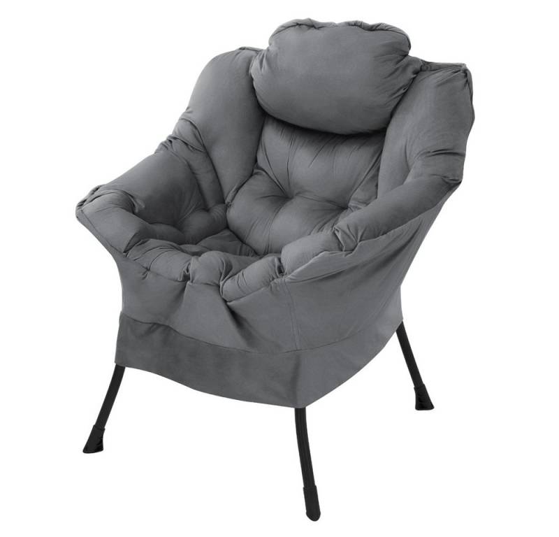 ML-DESIGN Loungesessel Wohnzimmersessel komfortabler Relaxsessel Lounge Sessel Akzentstuhl (1-St), Fernsehsessel mit Kopfkissen ergonomischer Komfortsessel Samt von ML-DESIGN