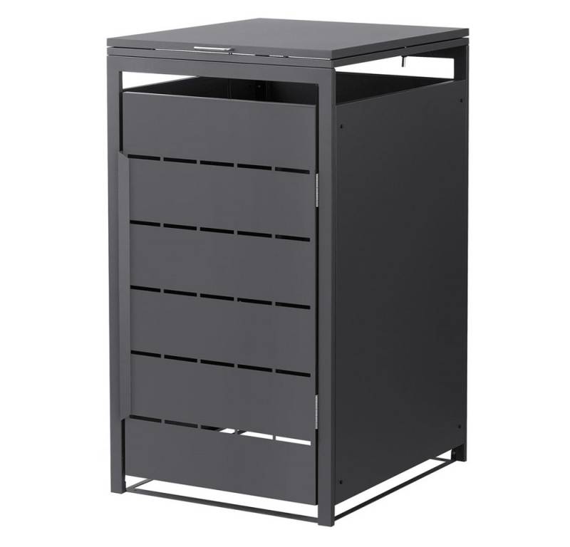 ML-DESIGN Mülltonnenbox Müllbox aus Stahl wetterfeste Mülltonnen Verkleidung Mülltonnengarage, Mülltonnencontainer mit Klappdeckel/Tür für 1 Tonne 120 oder 240 Liter ML-DESIGN Mülltonnenbox Müllbox aus Stahl wetterfeste Mülltonnen Verkleidung Mülltonnengarage, Mülltonnencontainer mit Klappdeckel/Tür für 1 Tonne 120 oder 240 Liter von ML-DESIGN