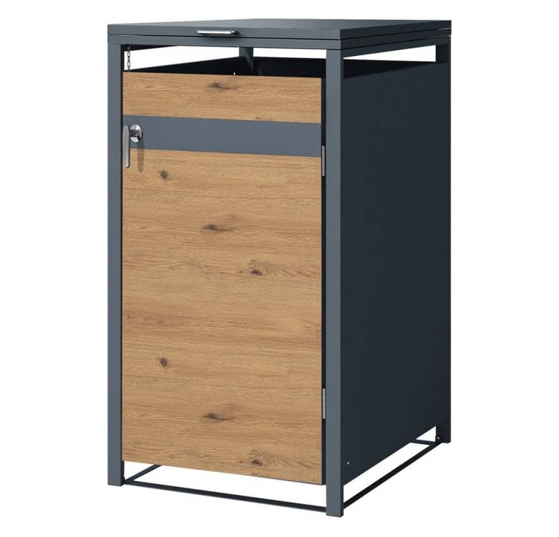 ML-DESIGN Mülltonnenbox Müllbox aus Stahl wetterfeste Mülltonnen Verkleidung Mülltonnengarage, Mülltonnencontainer mit Klappdeckel / Tür für 1 Tonne à 240 ltr. ML-DESIGN Mülltonnenbox Müllbox aus Stahl wetterfeste Mülltonnen Verkleidung Mülltonnengarage, Mülltonnencontainer mit Klappdeckel / Tür für 1 Tonne à 240 ltr. von ML-DESIGN