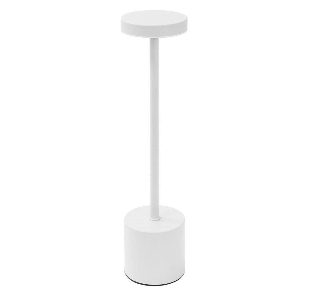 ML-DESIGN Nachttischlampe LED Tischlampe kabellos mit Touch Dimmbare Akku Tischleuchte USB-C, Schreibtischlampe Weiß 34,5cm 3 Lichtfarben Leselampe Wiederaufladbar von ML-DESIGN
