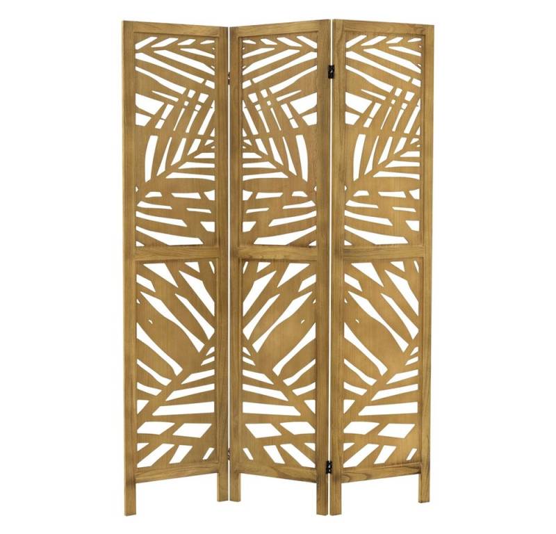 ML-DESIGN Paravent Raumteiler Faltbarer Sichtschutz Indoor Stellwand Sichtschutzwand (3 St), Raumtrenner 3-teilig Kyoto Natur 170x121cm Holz freistehend Trennwand von ML-DESIGN