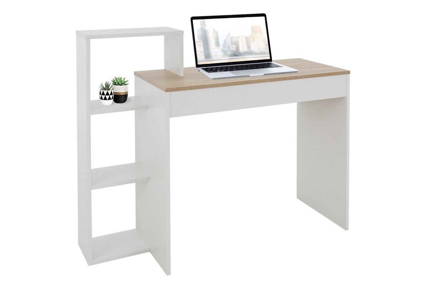 ML-DESIGN Schreibtisch Arbeitstisch mit Regal 3 Einlegeböden 2in1 System für Arbeitszimmer, Bürotisch Computertisch PC Tisch Laptoptisch Ablage Regal Homeoffice ML-DESIGN Schreibtisch Arbeitstisch mit Regal 3 Einlegeböden 2in1 System für Arbeitszimmer, Bürotisch Computertisch PC Tisch Laptoptisch Ablage Regal Homeoffice von ML-DESIGN