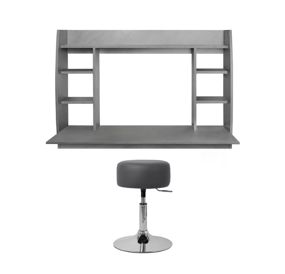 ML-DESIGN Schreibtisch Wanschreibtisch mit Regalelement und geräumigen Fächern für PC, Bürotisch Computertisch Wandschrank Wandtisch Arbeitstisch 110x75x48 c ML-DESIGN Schreibtisch Wanschreibtisch mit Regalelement und geräumigen Fächern für PC, Bürotisch Computertisch Wandschrank Wandtisch Arbeitstisch 110x75x48 c von ML-DESIGN
