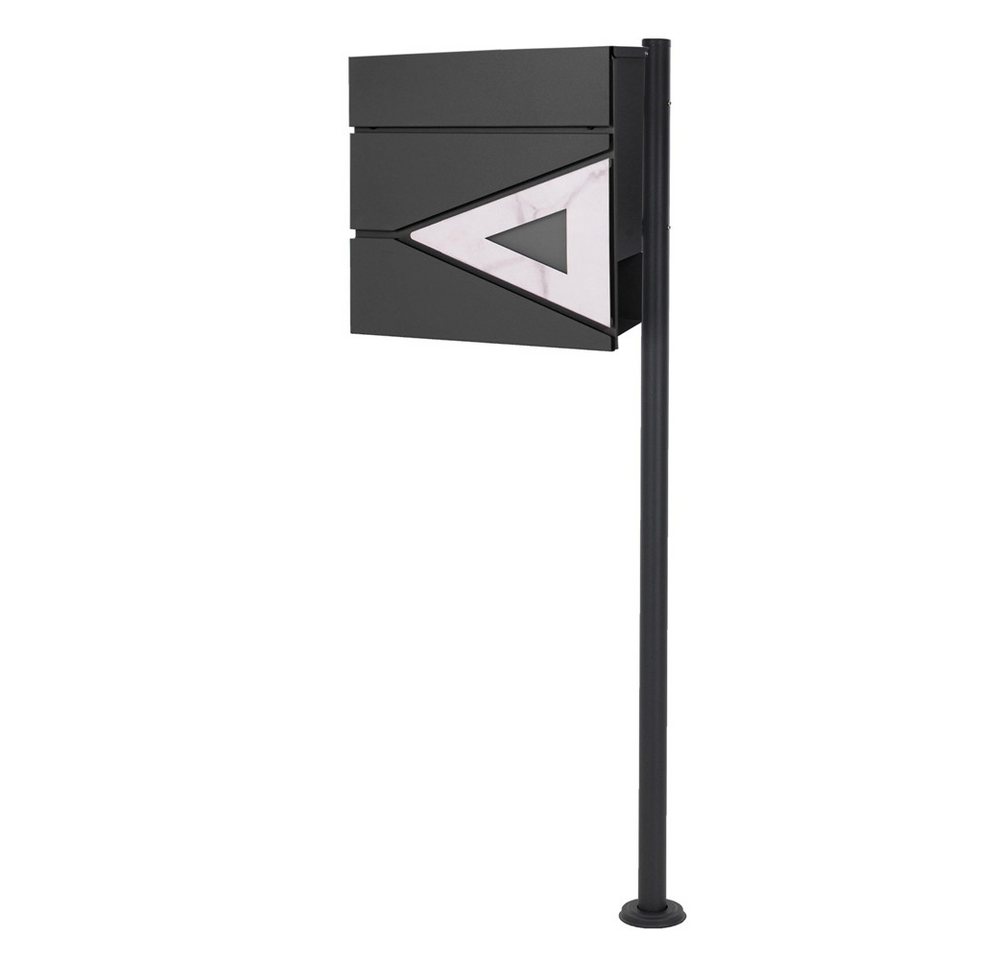 ML-DESIGN Standbriefkasten Briefkasten Postkasten mit Zeitungsfach, inkl. Standfuß, Briefkastenanlage mit Ständer Anthrazit 120cm Mailbox mit Pfosten ML-DESIGN Standbriefkasten Briefkasten Postkasten mit Zeitungsfach, inkl. Standfuß, Briefkastenanlage mit Ständer Anthrazit 120cm Mailbox mit Pfosten von ML-DESIGN