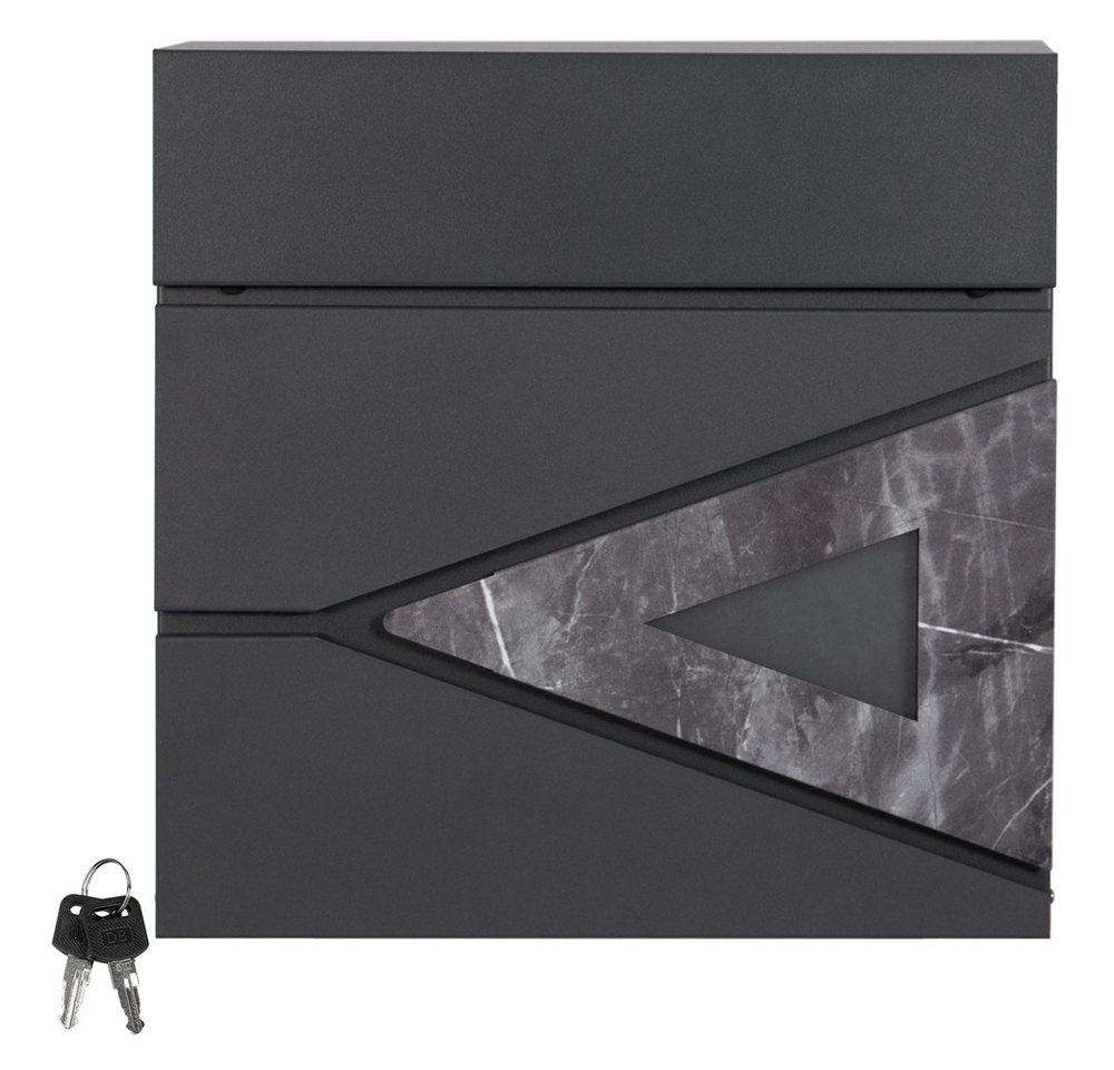 ML-DESIGN Standbriefkasten Briefkasten Postkasten mit Zeitungsfach, inkl. Standfuß, Briefkastenanlage mit Ständer Anthrazit 120cm Mailbox mit Pfosten ML-DESIGN Standbriefkasten Briefkasten Postkasten mit Zeitungsfach, inkl. Standfuß, Briefkastenanlage mit Ständer Anthrazit 120cm Mailbox mit Pfosten von ML-DESIGN