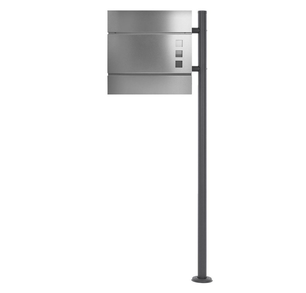 ML-DESIGN Standbriefkasten Briefkasten Postkasten mit Zeitungsfach, inkl. Standfuß, Briefkastenanlage mit Ständer Anthrazit 120cm Mailbox mit Pfosten ML-DESIGN Standbriefkasten Briefkasten Postkasten mit Zeitungsfach, inkl. Standfuß, Briefkastenanlage mit Ständer Anthrazit 120cm Mailbox mit Pfosten von ML-DESIGN