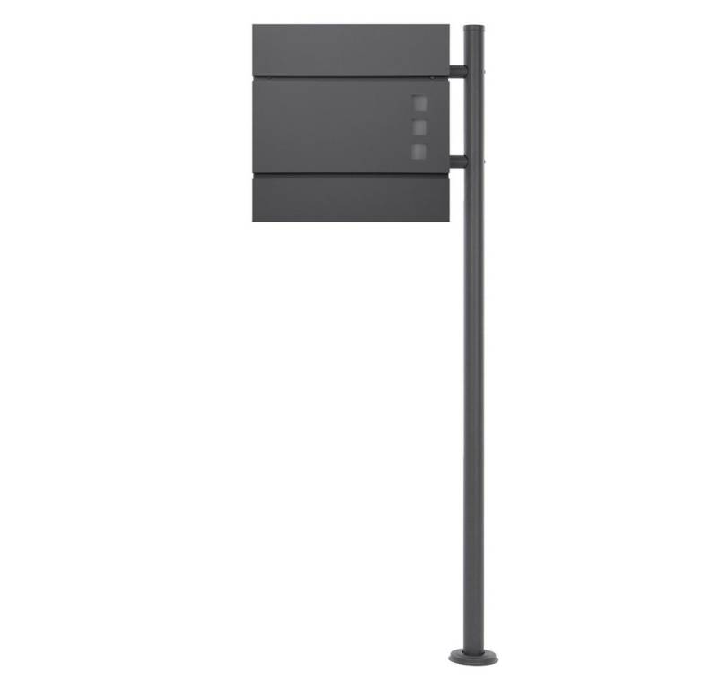 ML-DESIGN Standbriefkasten Briefkasten Postkasten mit Zeitungsfach, inkl. Standfuß, Briefkastenanlage mit Ständer Anthrazit 120cm Mailbox mit Pfosten ML-DESIGN Standbriefkasten Briefkasten Postkasten mit Zeitungsfach, inkl. Standfuß, Briefkastenanlage mit Ständer Anthrazit 120cm Mailbox mit Pfosten von ML-DESIGN