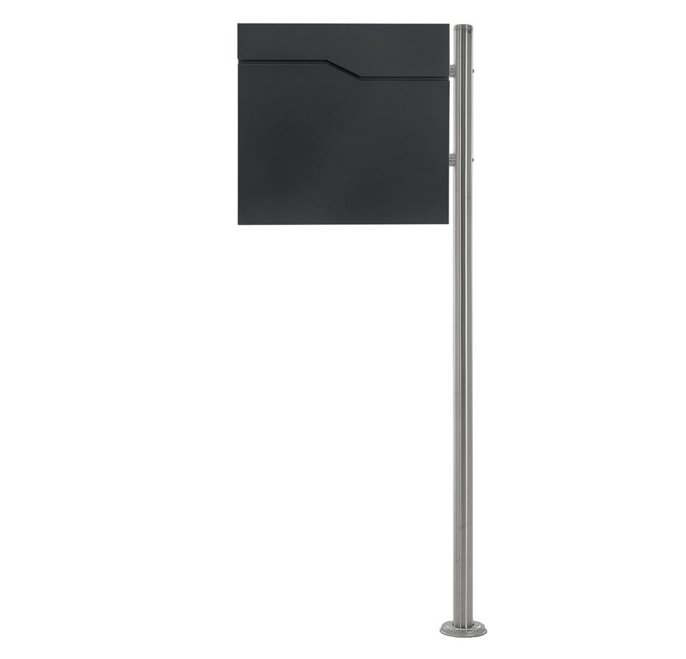 ML-DESIGN Standbriefkasten Briefkasten Postkasten mit Zeitungsfach, inkl. Standfuß, Briefkastenanlage mit Ständer Silber 120cm Mailbox mit Pfosten ML-DESIGN Standbriefkasten Briefkasten Postkasten mit Zeitungsfach, inkl. Standfuß, Briefkastenanlage mit Ständer Silber 120cm Mailbox mit Pfosten von ML-DESIGN