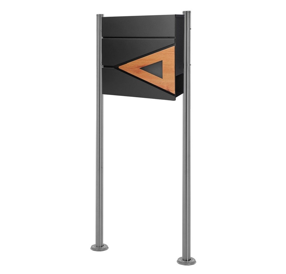 ML-DESIGN Standbriefkasten Briefkasten Postkasten mit Zeitungsfach, inkl. Standfuß, Briefkastenanlage mit Ständer Silber 120cm Mailbox mit Pfosten ML-DESIGN Standbriefkasten Briefkasten Postkasten mit Zeitungsfach, inkl. Standfuß, Briefkastenanlage mit Ständer Silber 120cm Mailbox mit Pfosten von ML-DESIGN