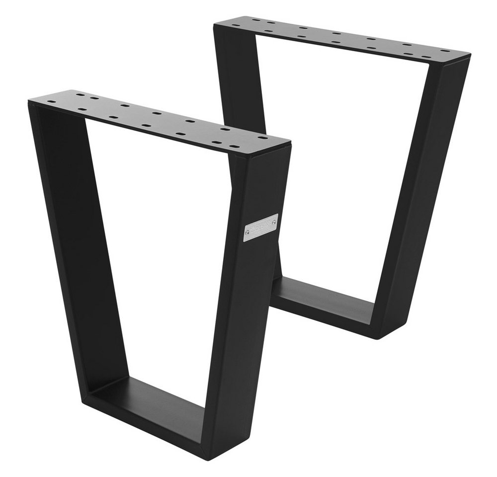 ML-DESIGN Tischbein 2er Set Tischbeine Trapez V-Form aus Stahl pulverbeschichtet, Bankkufen profil 8x2cm Metall Möbelfüße ML-DESIGN Tischbein 2er Set Tischbeine Trapez V-Form aus Stahl pulverbeschichtet, Bankkufen profil 8x2cm Metall Möbelfüße von ML-DESIGN