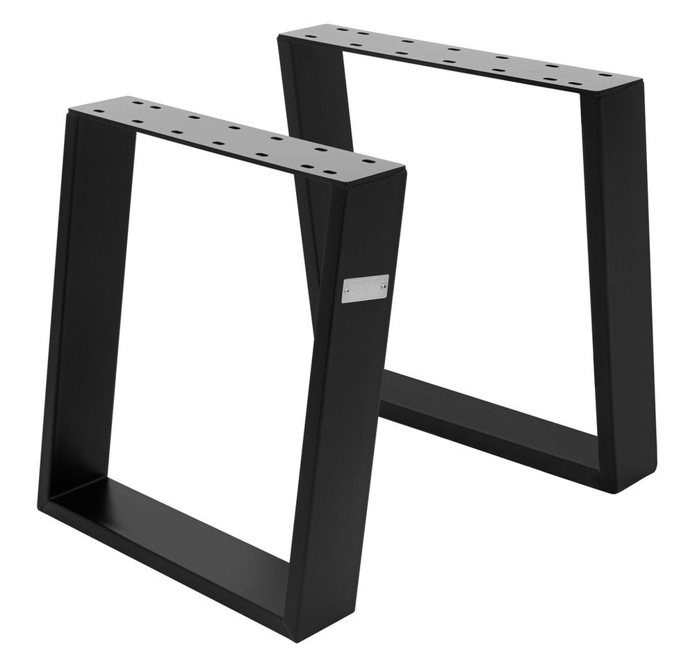 ML-DESIGN Tischbein 2er Set Tischkufen 80GRAD Neigung aus Stahl Profil 8x2, Bankkufen Schräge Metall Bankbeine Bankgestell ML-DESIGN Tischbein 2er Set Tischkufen 80GRAD Neigung aus Stahl Profil 8x2, Bankkufen Schräge Metall Bankbeine Bankgestell von ML-DESIGN